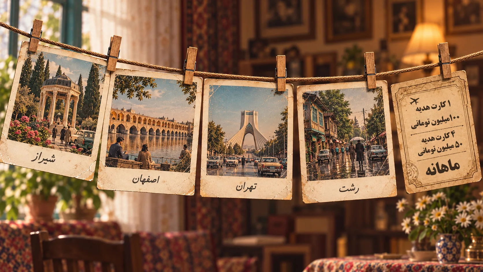 ماهانه ۵ کارت سفر